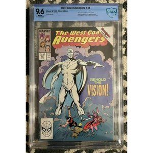 WEST COAST AVENGERS #45 CBCS 9.6 NM+ (1989) 1st Ap